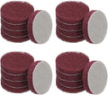Power Scrub Pads, Scrubbing Pads 320 Grits Scouring Discs - Fitting for (Home Kitchen Cleaning - Drill Attachment - Scrubber Replacement) 20 Pcs & 2 Inch & Red