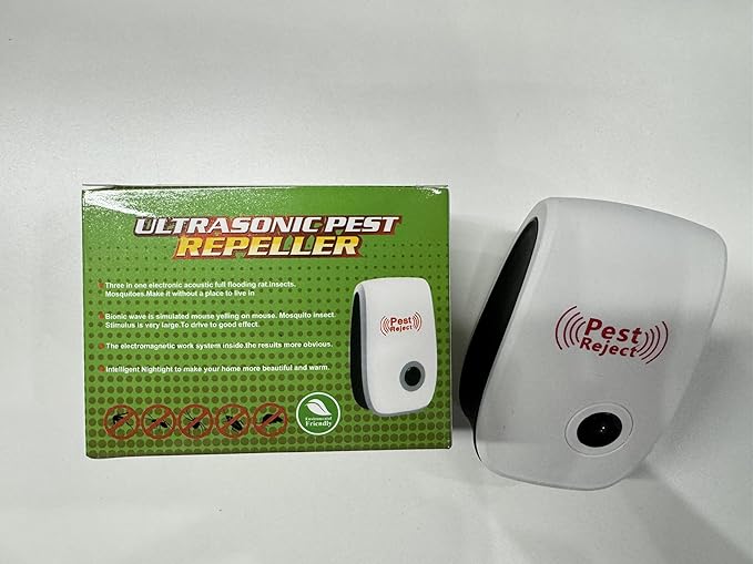 2025 Upgraded Electronic Pest Control Plug-in, Ultrasonic Repeller for Mice, Mosquitoes, Cockroaches, Spiders, Ants & More, Safe, Silent, Energy-Efficient, Ideal for Home, Office, Warehouse, 6-Pack