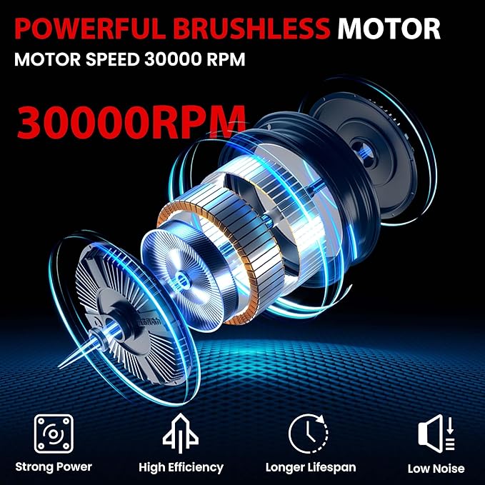 Cordless Wood Router Trimmer Compatible With MILWAUKEE 18V Battery, 800W 30000 RPM Brushless Motor Hand Palm Router with 15pcs 1/4"Shank Router Bits for Woodworking,Slotting(NO Battery)