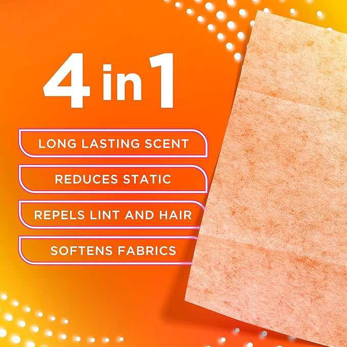 Bounce Intense Dryer Sheets, Vibrant Fresh, 80 Count, Scent Boosting Dryer Sheet Formulated to Fight Wrinkles and Static