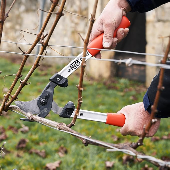 FELCO F211-40 Swiss Made Loppers for Gardening – 16" Lightweight Precision Loppers for Tree Trimming | Tree Branch Cutters | Tree Trimmer Tool with Curved Bypass Blade | I-Beam Handles | Landscape