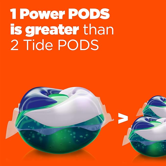 Tide Hygienic Clean Power PODS Laundry Detergent Pacs, Original Scent, 32 Count, Removes Visible and Invisible Dirt