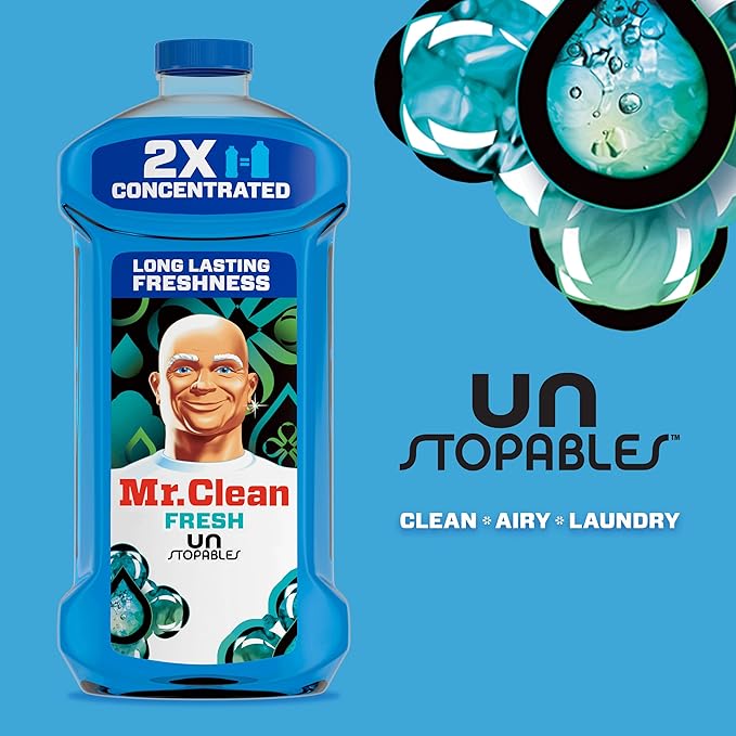 Mr. Clean 2X Concentrated Multi Surface Cleaner with Unstopables Fresh Scent 41 fl oz