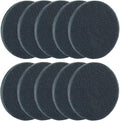 10 Pcs 800 Grits Power Scrubber Pad, Replacement Scouring Pads Abrasive Buffing Pads Drill Power Brush Polishing Pad(5 Inch, Grey)