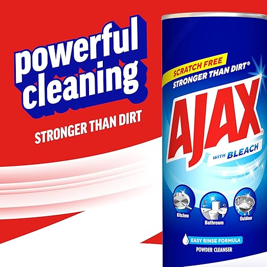 Ajax Powder Cleanser with Bleach - 21 ounce (Pack of 12)