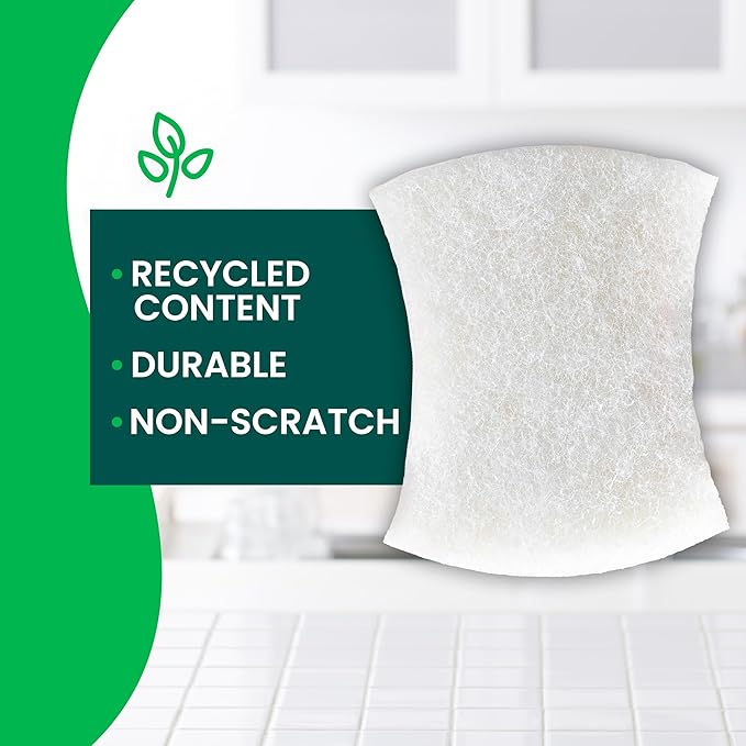 Scotch-Brite® Greener Clean™ Non-Scratch Scrub Sponge, 6 Pack, 6 Units per Case