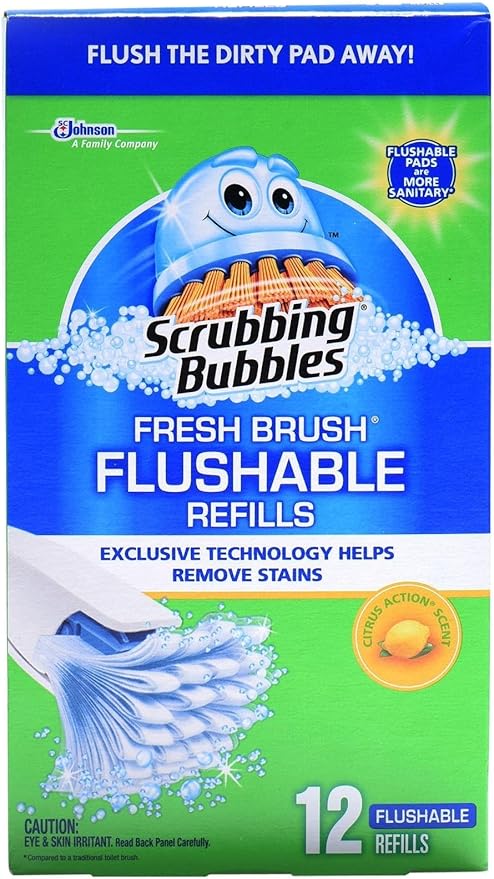 Scrubbing Bubbles Fresh Brush Flushable Refill 12 Ct