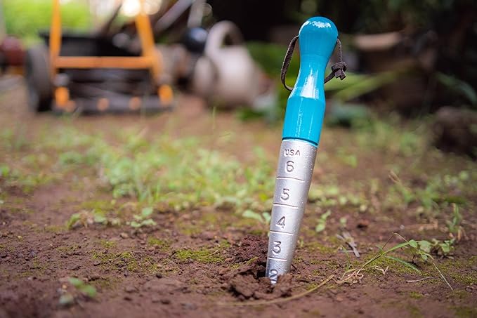 GardenBee Aluminium Die Cast Dibbler (Blue)