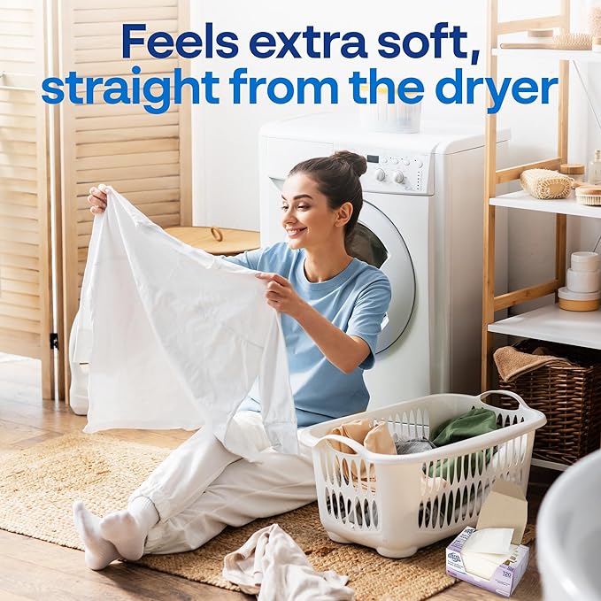 Earth Breeze Fabric Softener Dryer Sheets – Lavender, Hypoallergenic, No Harsh Chemicals, Safe Ingredients – Soft Clothes – Static Cling & Wrinkle Reducer – Gentle Fabric Care – Made in USA (2 Pack)
