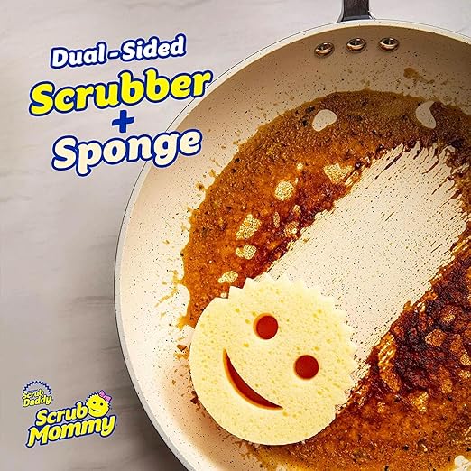 Scrub Daddy Scrub Mommy Dual-Sided Scrubber and Sponge, Variety Pack of 8