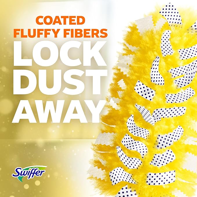 Swiffer Pet Heavy Duty Dusters Refills, Multisurface 360 Dusters with Febreze Odor Defense, 11 Count