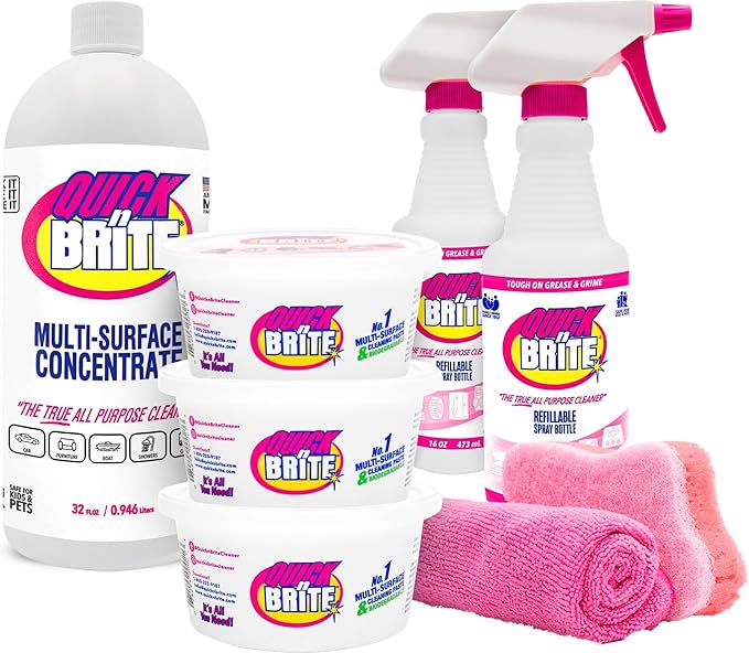 Quick 'n Brite All Purpose Cleaner Combo Kit (8 Piece Combo Kit)