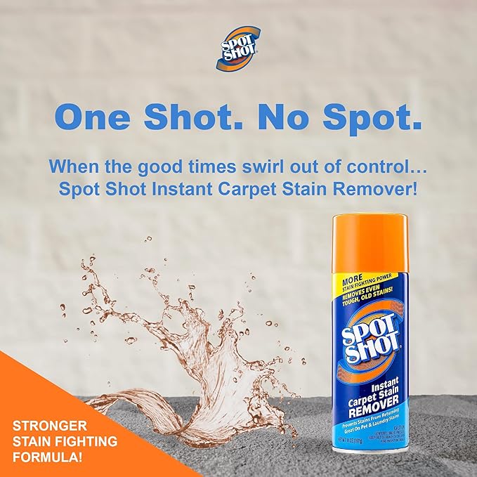 Spot Shot Instant Carpet Stain Remover Aerosol 14 oz can - 2 Pack