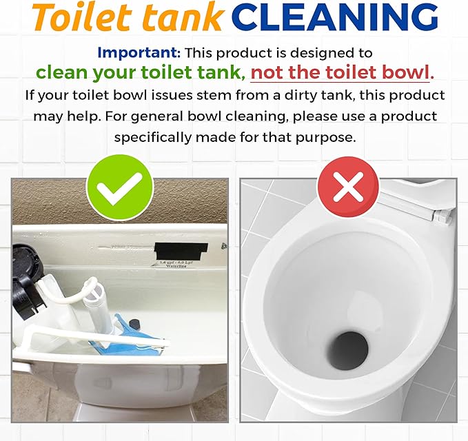 Bastion Toilet Tank Cleaner, Single Use 8oz (227g) Packet (*Not For Toilet Bowl*) Removes Rust, Calcium Deposits, Mineral Build Up, & Hard Water Stains
