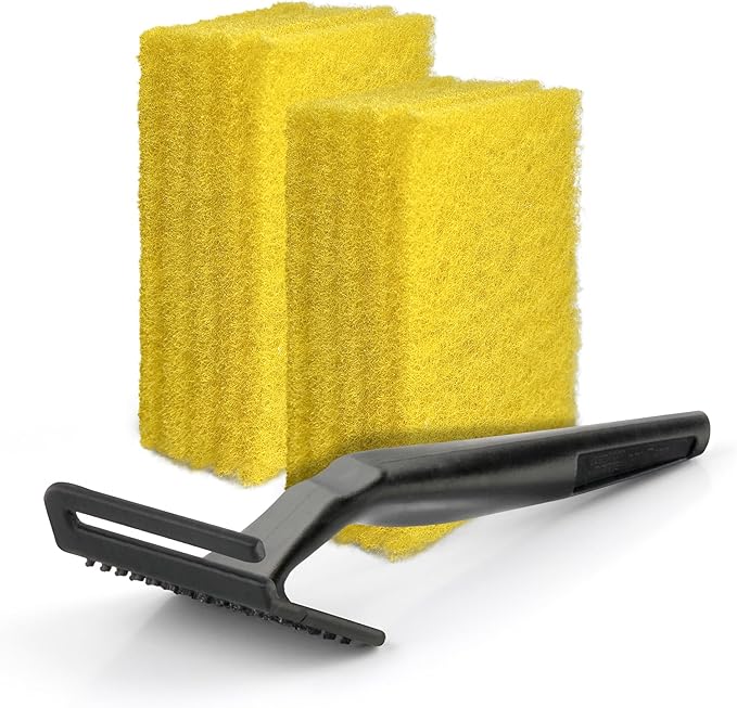 Cerama Bryte 10 Pack Cleaning Pads Cooktop, Stove Top Cleaner and Glass includes 1 Pow-R Grip Tool for easy cleaning