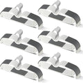 60 Pack M-Style Plastic Pants Hangers, Thin Space Saving Hanger with Rubber Pads and 360° Hook - Non Slip Clothes Hangers, Closet Organizer for Camisole, Tank Top, Dresses, Skirt - Gray