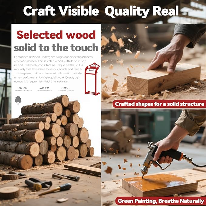 Suit Valet Stand for Men, Wood Mens Valet Stand with Base, Contour Hanger, Tray, Trouser Bar and Tie Bar, Clothes Valet Stand for Bedroom Entryway Home Living Room Office (Black)