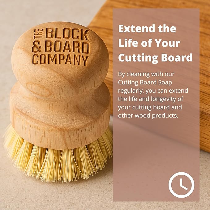 Specialist Board Cutting Board Soap by the Block & Board Company | Food Grade Finishing Wax for Wood, & Butcher Block, and Countertop | Preserves Wood | Food Grade Cleaning Solution | 8.5oz/250ml