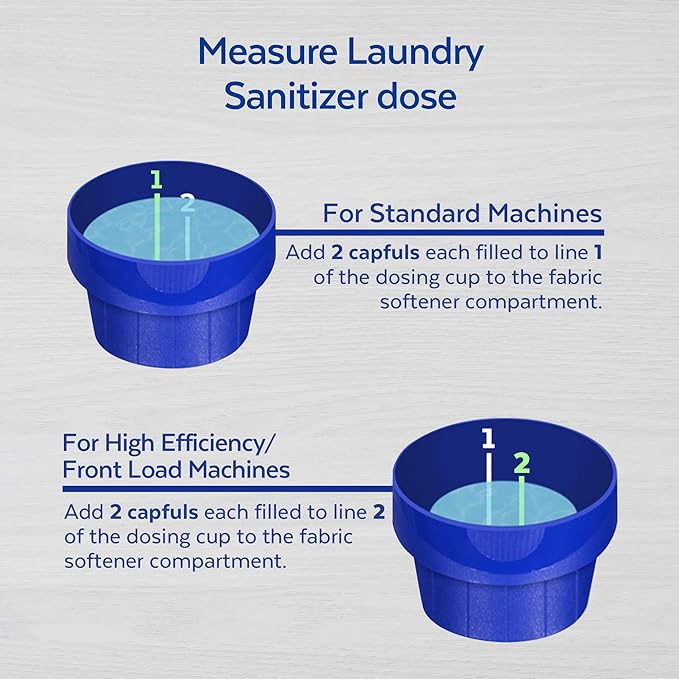Lysol Laundry Sanitizer Additive | Free & Clear | 0% Bleach | 90 Fl Oz | Pack of 2
