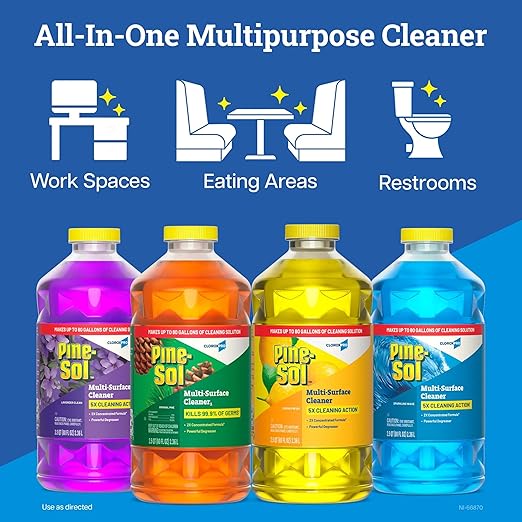 CloroxPro Pine-Sol Multi-Surface Cleaner, All Purpose Cleaner, Original Pine, 80 Fluid Ounces (Package May vary)