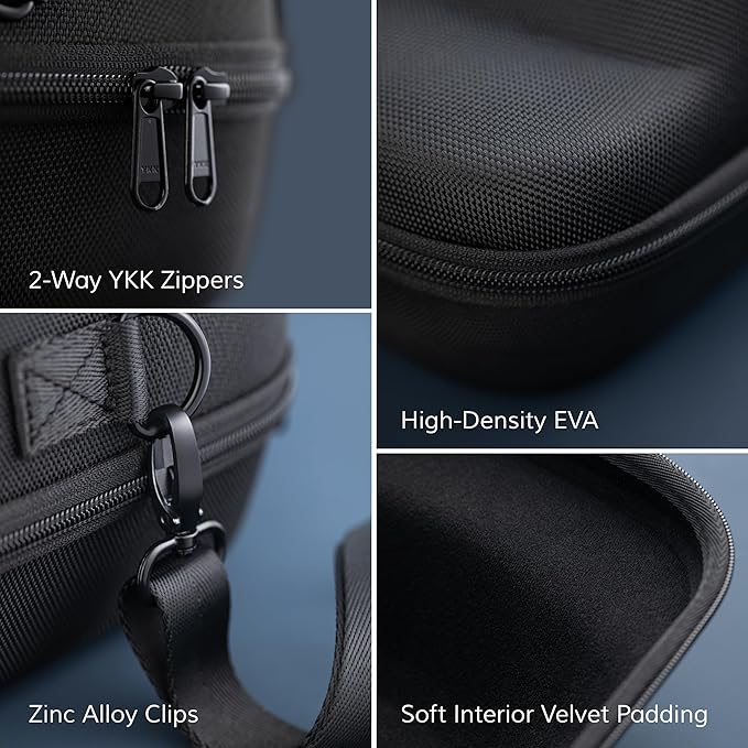 OZUECCR Hard Hat Travel Case – Storage for Baseball Caps with Carrying Handle and Adjustable Shoulder Strap, Hat Organizer Protects up to 6 Hats, for Travel and Home Storage (Inner Pink)