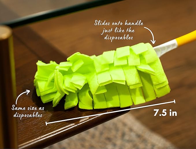 Xanitize Fleece Refills for Swiffer Hand Duster - Reusable, Dry Duster - 5-Pack Rainbow (Pastel)