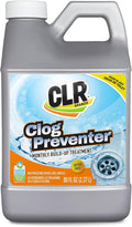 CLR Brands® Clog Preventer Clear Pipes and Drains Monthly Drain Build Up Remover, Helps Degrade Sources of Clogs to Keep Drains Flowing Smoothly, Safe on All Pipes and Drains - 80 Ounce Bottle