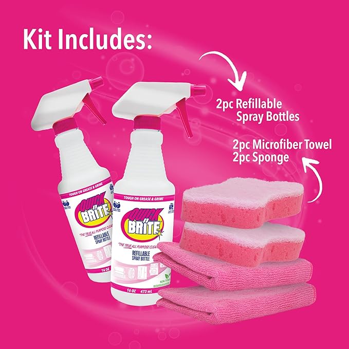 Quick 'n Brite All Purpose Cleaner Combo Kit (I Love QB Kit)
