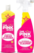 Stardrops The Pink Stuff Multi-Purpose Spray & Cream Cleaner Bundle – Tough on Stains, Gentle on Surfaces, All-Purpose Cleaning Solution (2-Pack)