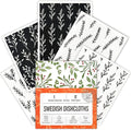 Swedish Dishcloths for Kitchen, 5 Pack Reusable Paper Towels Washable, Super Absorbent Swedish Dish Cloths, Non-Scratch, No Odor
