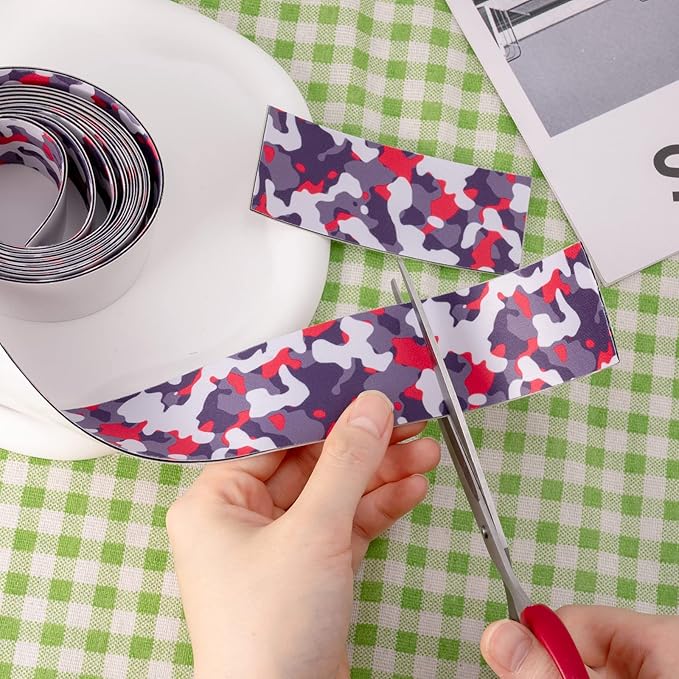 FOSHIO Micro Fiber Felt for Squeegee Edge Wrapping 2 Meters Length - Camouflage Felt to Cover The Edges of Hard Card Squeegees