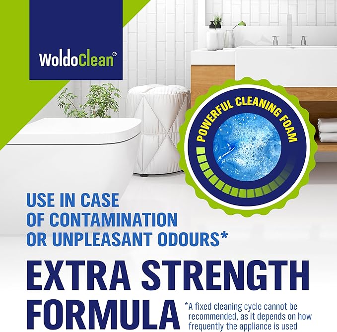 WoldoClean 3in1 Toilet Bowl Cleaner Tablets 35 Uses - Automatic Tank & Bowl Descaler, Heavy Duty Limescale & Hard Water Stain Remover, Eucalyptus Scent, No Blue Water Dye