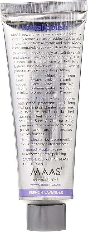 MAAS 91401 Metal Polish 4 Ounce, Pack of 1