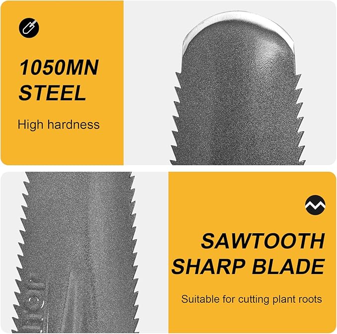 Drain Spade Sharpshooter Shovel Garden Spades Narrow Shovels for Digging&Metal Detecting,44 inches