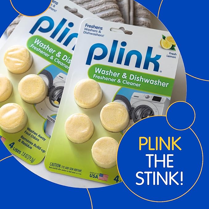 Plink Washer and Dishwasher Freshener Cleaner 4-Pack, 16 Tablets Total, Count