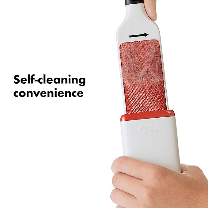 OXO Good Grips Furlifter Pet Garment Brush Hair Remover for Clothing, White, Garment Brush