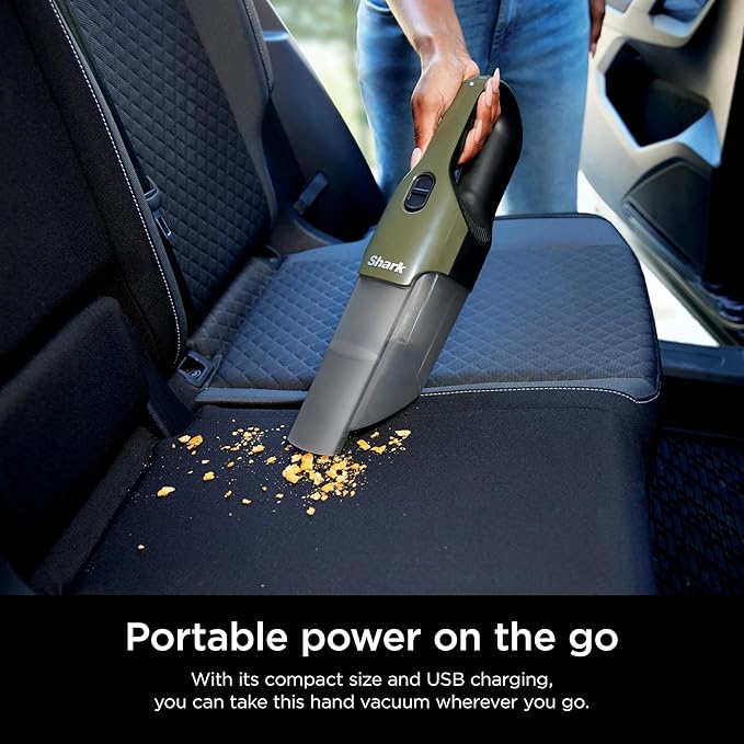 Shark CH700WM Cyclone Handheld Vacuum with HyperVelocity Suction, Herb (Renewed)