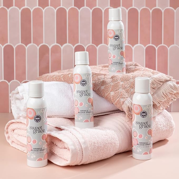 Bridgewater Candle Sweet Grace Collection Wrinkle Release Spray and Rewash Fabric Refresher-Sweet Grace
