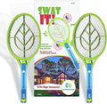 SWAT IT! Bug Zapper Rechargeable Bug Zapper Racket, 4000 Volt, USB Charging Cable, 2 Pack (Large)
