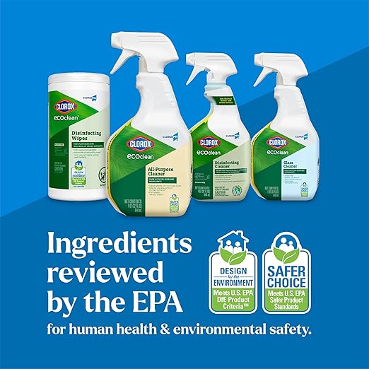 CloroxPro Clorox EcoClean All-Purpose Cleaner Refill, 128 Fluid Ounces, Pack of 4