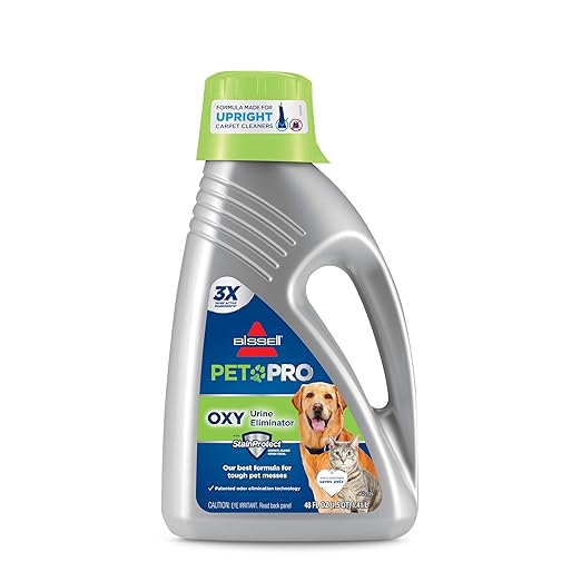 Bissell Little Green Pro Commercial Spot Cleaner BGSS1481 & BISSELL Professional Pet Urine Eliminator + Oxy Carpet Cleaning Formula, 48 oz, 1990, 48 Ounce