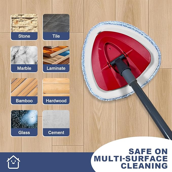 Mop Pads for O-Cedar, New Upgrade 4 Pack Mop Refill Pads, Perfect Addition for Ocedar System Owners, Machine Washable, Reusable, Easy to Replace