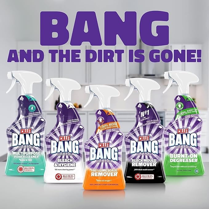 Cillit Bang Burnt On Degreaser l Removes Food Stains, Dirt & Grease l Size: 750ml (1 x 750ml)
