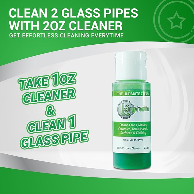 KLEAR Kryptonite Multipurpose Glass Cleaner | Powerful Cleaning Combo of 5 in 1 | Glass Friendly & Alcohol-Free Glass Cleaner| Coat, Relax, Rinse | 2 oz 1 Pack
