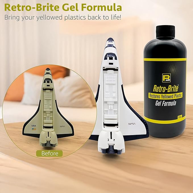 Retro-Brite (Sole Brite) Gel Formula : Restores Yellowed Plastic (16oz)