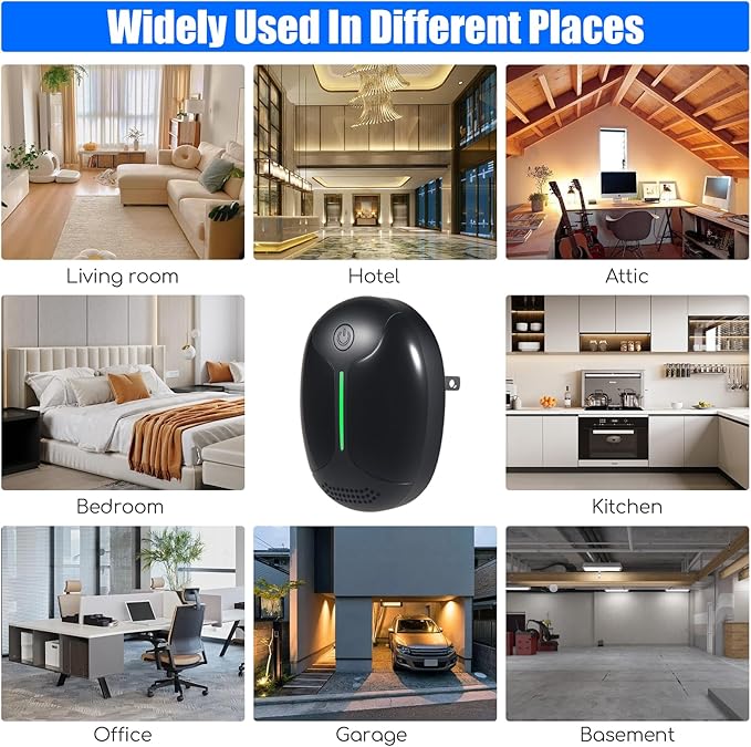 2025 Ultrasonic Pest Repeller Indoor Electronic Mouse Repellent Devices Rodent Repellent Ultrasonic Plug in Pest Control for Mice Roach Bug Mosquito Spider Ant Insect for Home Office,3 Mode Switching
