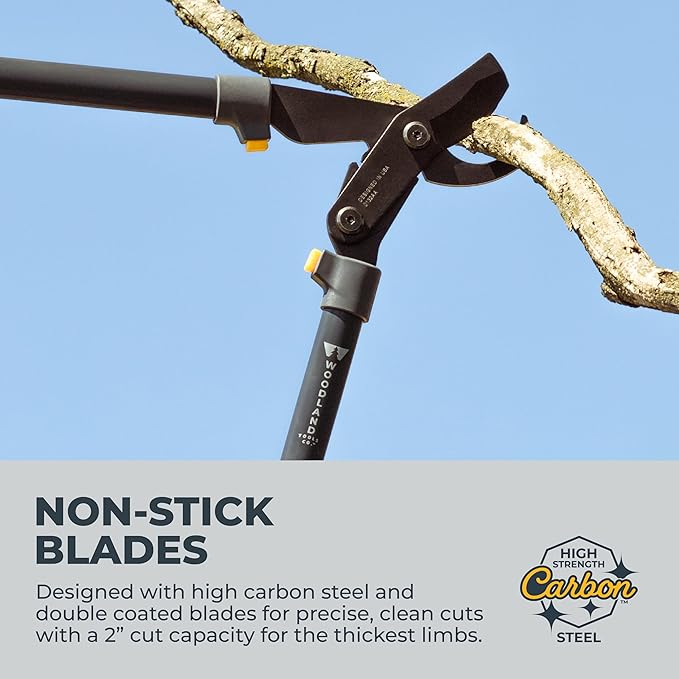 Woodland Tools Super Duty Lopper, 32 Inch Geared Bypass Branch Cutter with Soft Grip Handles, Manual Tree Limb Cutter for Thick Branches, Heavy Yard Work, and Seasonal Pruning