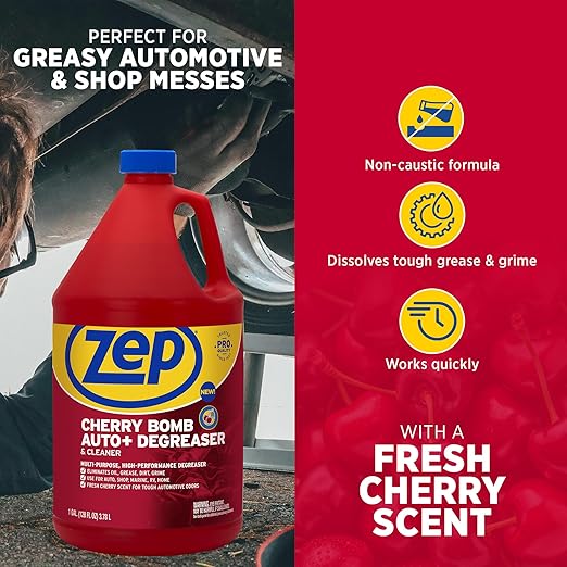 Zep Cherry Bomb Auto+ Degreaser & Cleaner - For Auto, Marine, RV, & Home - 1 Gallon