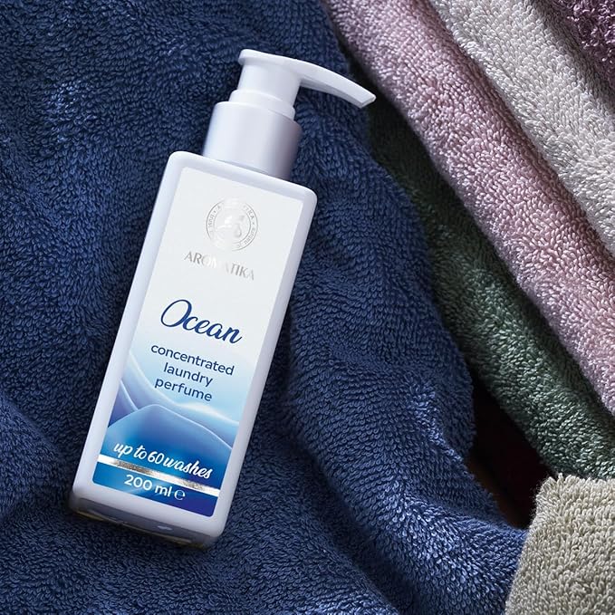 Concentrated Laundry Perfume Ocean 200ml - Laundry Scent Booster - Liquid Perfume Laundry - Linen Freshener - Cotton Perfume - Washing Fragrance - Fresh and Long Lasting Scent