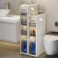 Slim Bathroom Storage Cabinet with Drawers,Narrow Bathroom Storage Cabinet,Mobile and Installation-Free,Perfect for Small Space Bathroom,Living Room,Kitchen,Toilet (A-4Tiers)